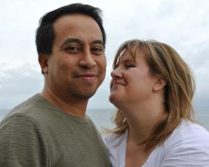 Here I am with my husband. He's often more self-sacrificing than I am, but we've taught each other.